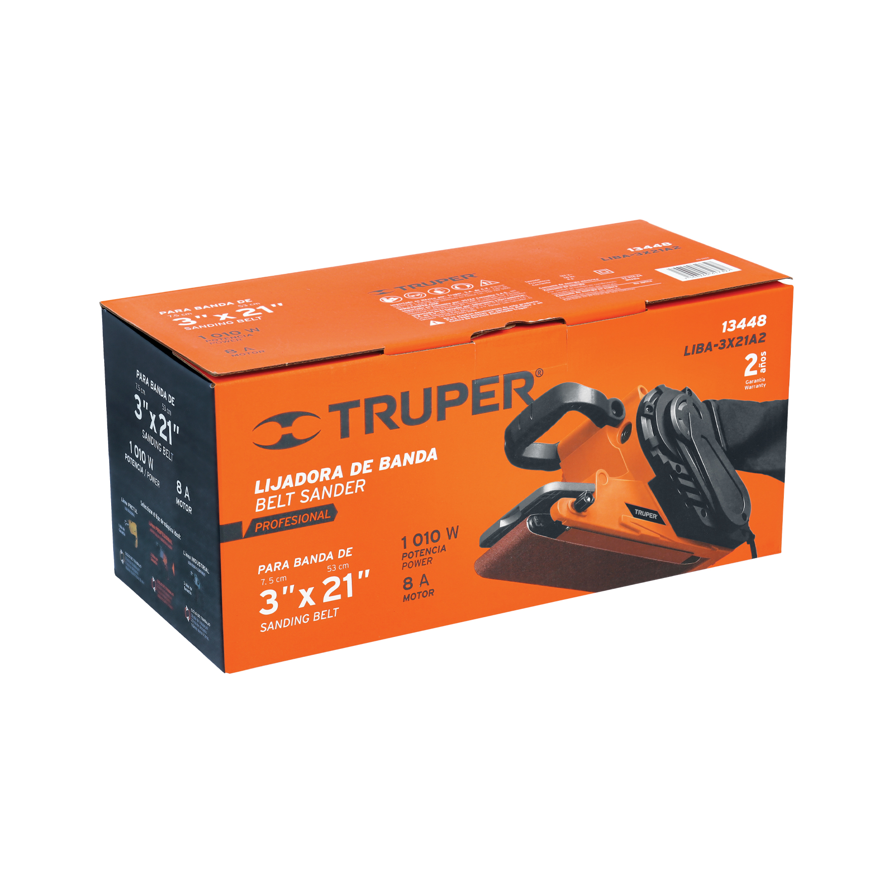 Lijadora de banda 3 x 21", 1010W, TRUPER PRO - Imagen 4