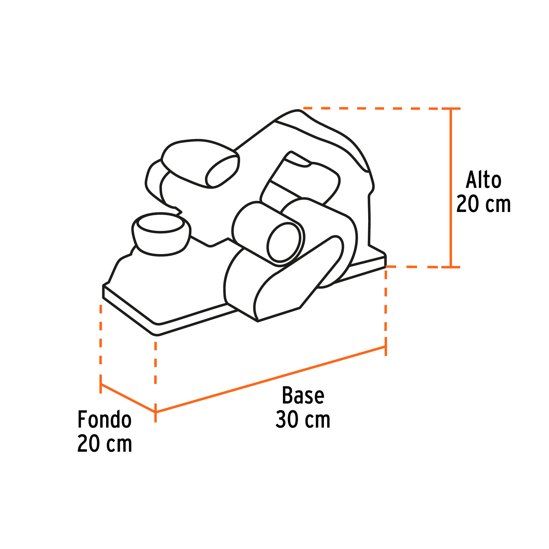 Cepillo eléctrico 4-1/2", 950W, TRUPER INDUSTRIAL - Imagen 3